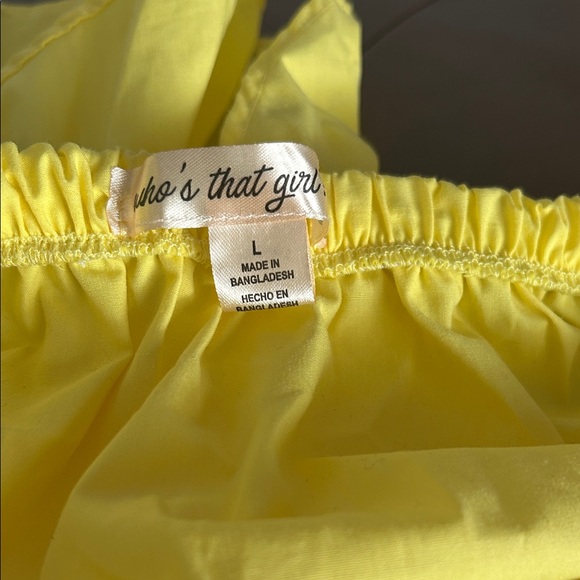 Yellow Ruffled Tank Top - Picture 6 of 7